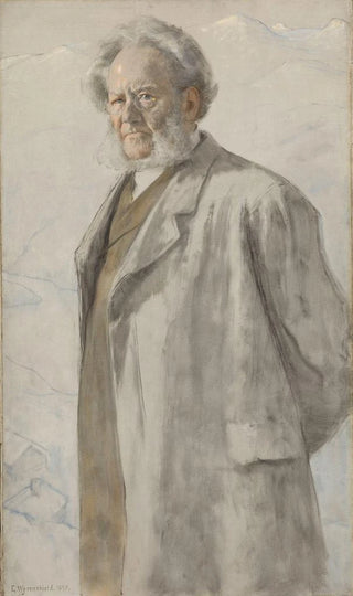 Erik Werenskiold - Portrait of the Poet Henrik Ibsen.webp