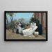 Repos sur la terrasse à Villerville - Ernest-Ange Duez — gerahmtes Bild an der Wand