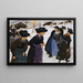 Lausanne Mädchen auf dem Weg zur Messe - Ernest Bieler — gerahmtes Bild an der Wand