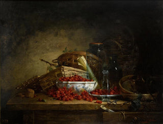 Ernest Eugne Lefebvre - A still life with cherries.webp