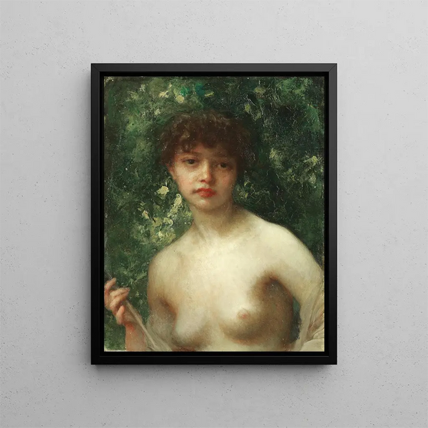 Junge Jägerin - Ernest Hébert — gerahmtes Bild an der Wand