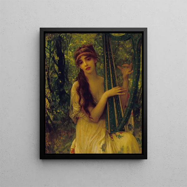 La musique Agathe Calmel - Ernest Hébert — gerahmtes Bild an der Wand