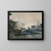 Gaswerk von Courcelles - Ernest Jean Delahaye — gerahmtes Bild an der Wand