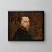 Portrait de Georges Seurat - Ernest Joseph Laurent — gerahmtes Bild an der Wand