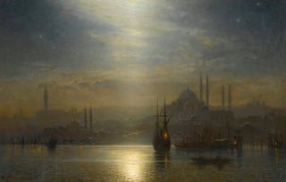 Ernest Karl Eugen Koerner - Night view over the Bosphorus.webp