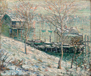 Winterlandschaft am Harlem-Fluss - Ernest Lawson — Ansicht des Kunstwerks