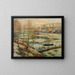 Eis im Fluss - Ernest Lawson — gerahmtes Bild an der Wand