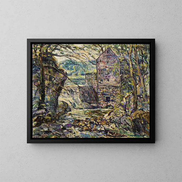 Der Mühle - Ernest Lawson — gerahmtes Bild an der Wand