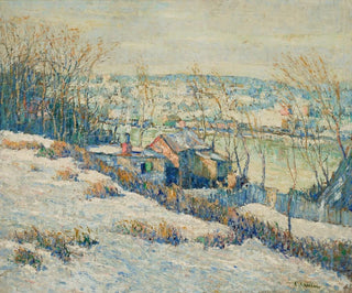 Winter am oberen Harlem-Fluss - Ernest Lawson — Ansicht des Kunstwerks