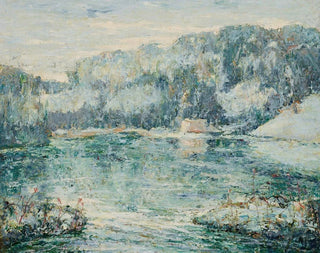 Winter in Spuyten Duyvil - Ernest Lawson — Ansicht des Kunstwerks