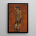 Personnage debout en costume Louis XV croquis pour les Joueurs de Boules stade de création étude - Ernest Meissonier — gerahmtes Bild an der Wand