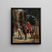 Die Sattelschale - Ernest Meissonier — gerahmtes Bild an der Wand