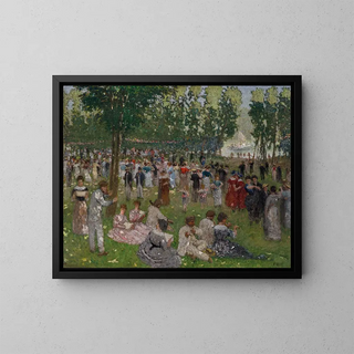 Im Park - Ernest Quost — gerahmtes Bild an der Wand