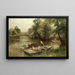 Nourrir les canards - Ernest Walbourn — gerahmtes Bild an der Wand
