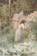 Bauern-Gemälde in ihrem Gemüsegarten - Ernestine von Kirchsberg — Ansicht des Kunstwerks