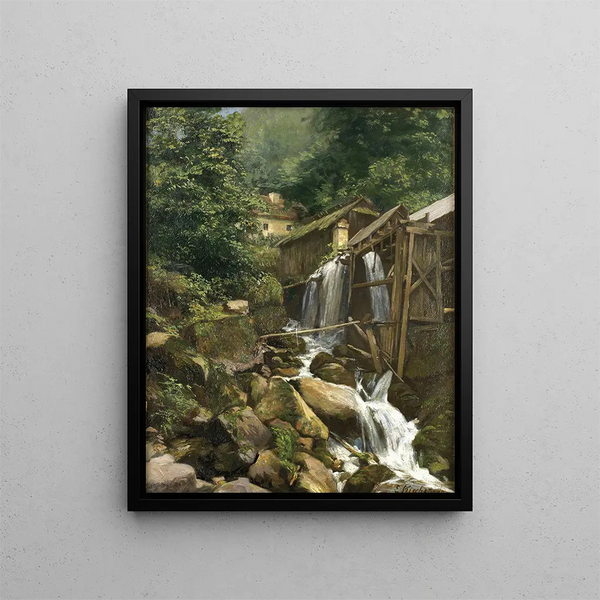 Moulin délabré - Ernestine von Kirchsberg — gerahmtes Bild an der Wand