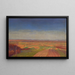 Marchfeld seit dem Bisamberg - Ernst Eck — gerahmtes Bild an der Wand