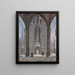 Kathedrale im Winter - Ernst Ferdinand Oehme — gerahmtes Bild an der Wand