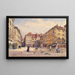 Die jüdische Gemeinde am Wiener Platz - Ernst Graner — gerahmtes Bild an der Wand