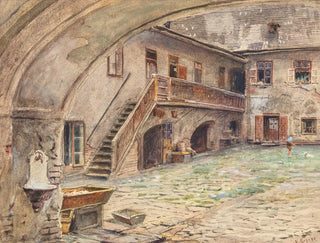 Hof in der Kahlenbergerstraße - Ernst Graner — Ansicht des Kunstwerks