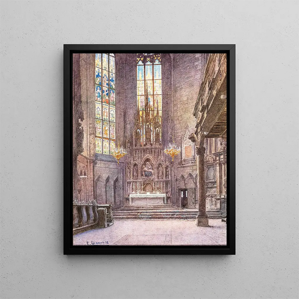 Nordchor des Stephansdoms - Ernst Graner — gerahmtes Bild an der Wand