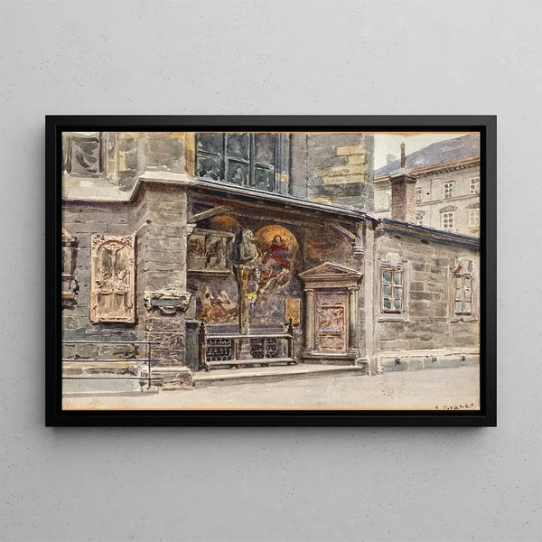 Zahnwehherrgott im Chor von Saint-Étienne - Ernst Graner — gerahmtes Bild an der Wand