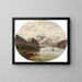 Ansicht des Schlosses Stekov an der Elbe - Ernst Gustav Doerell — gerahmtes Bild an der Wand