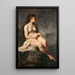 Studie einer weiblichen Akt - Ernst Josephson — gerahmtes Bild an der Wand