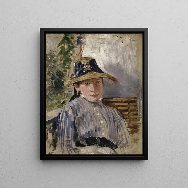 Mädchen in Blau - Ernst Josephson — gerahmtes Bild an der Wand