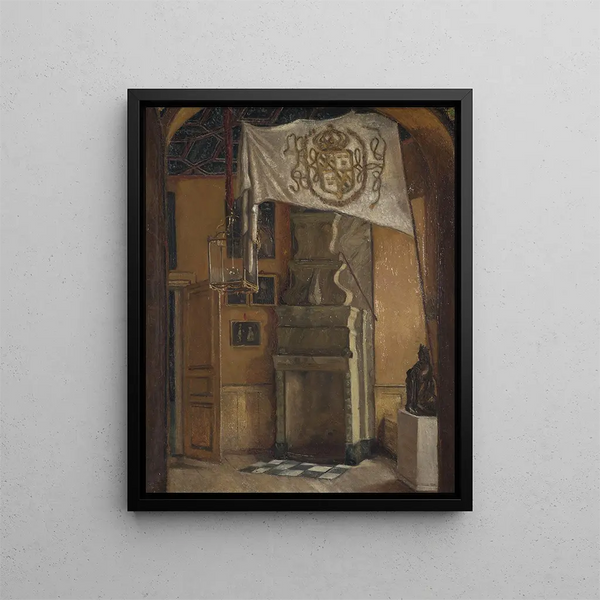 Salle des gardes à Gripsholm - Ernst Josephson — gerahmtes Bild an der Wand