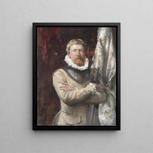 Hugo Birger der Künstler als Söldner - Ernst Josephson — gerahmtes Bild an der Wand