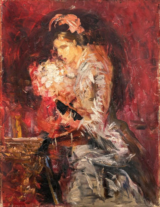 Ernst Josephson - Lady with Bouquet Sketch.webp