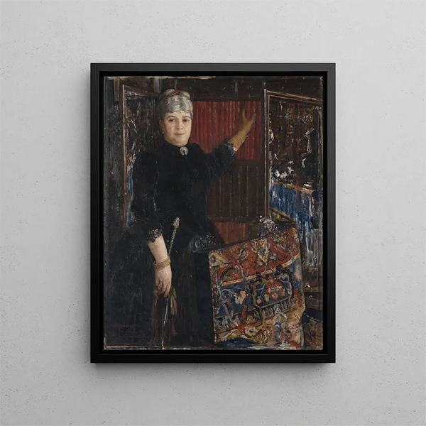 Mme Caroline Schloss - Ernst Josephson — gerahmtes Bild an der Wand