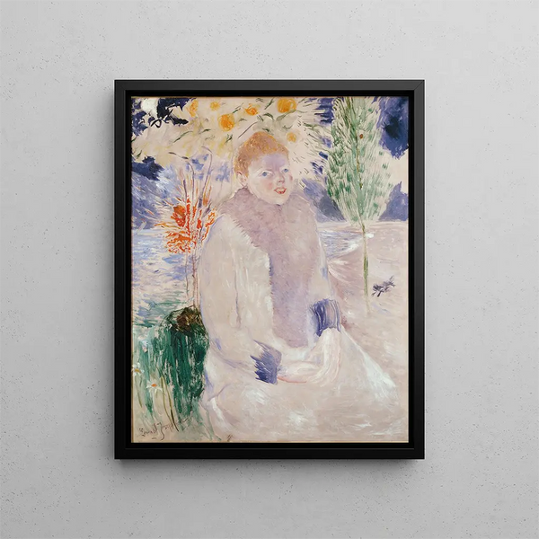 Portrait einer Dame - Ernst Josephson — gerahmtes Bild an der Wand