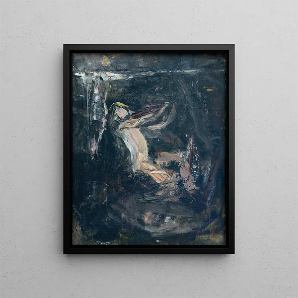 Skizze für den Wasserzwerg (Kasuskonflikt) - Ernst Josephson — gerahmtes Bild an der Wand