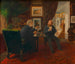 Ludwig Anzengruber auf Besuch bei Rudolf von Alt - Ernst Juch — Ansicht des Kunstwerks