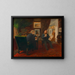 Ludwig Anzengruber auf Besuch bei Rudolf von Alt - Ernst Juch — gerahmtes Bild an der Wand