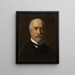 Selbstporträt von Ernst Lafite - Ernst Lafite — gerahmtes Bild an der Wand