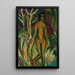 Nackter, der aus dem Wald kommt - Ernst Ludwig Kirchner — gerahmtes Bild an der Wand