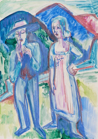 Ernst Ludwig Kirchner - Bauernpaar with the Nachlass stamp.webp