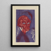 Maler blonder Porträt von Karl Stirner - Ernst Ludwig Kirchner — gerahmtes Bild an der Wand