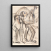 Archer - Ernst Ludwig Kirchner — gerahmtes Bild an der Wand