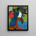 Portrait einer Frau - Ernst Ludwig Kirchner — gerahmtes Bild an der Wand