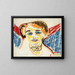 Kopf einer Frau - Ernst Ludwig Kirchner — gerahmtes Bild an der Wand