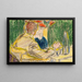 Kirchner und Dodo im Café Dresden - Ernst Ludwig Kirchner — gerahmtes Bild an der Wand