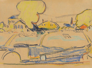 Landschaft bei Dresden - Ernst Ludwig Kirchner — Ansicht des Kunstwerks