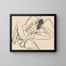 Akt weiblich liegend - Ernst Ludwig Kirchner — gerahmtes Bild an der Wand