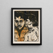Maler und Modell Dichter und Frau - Ernst Ludwig Kirchner — gerahmtes Bild an der Wand