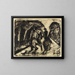Cavalier dans le Grunewald - Ernst Ludwig Kirchner — gerahmtes Bild an der Wand