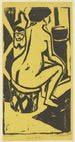 Junge sitzende Mädchen - Ernst Ludwig Kirchner — Ansicht des Kunstwerks